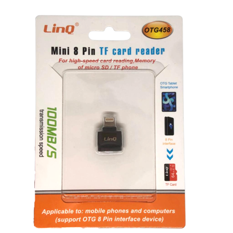 Mini Lecteur de cartes Micro-SD/TF Lightning LinQ OTG 458 — LinQ · Smarty Paris 18e